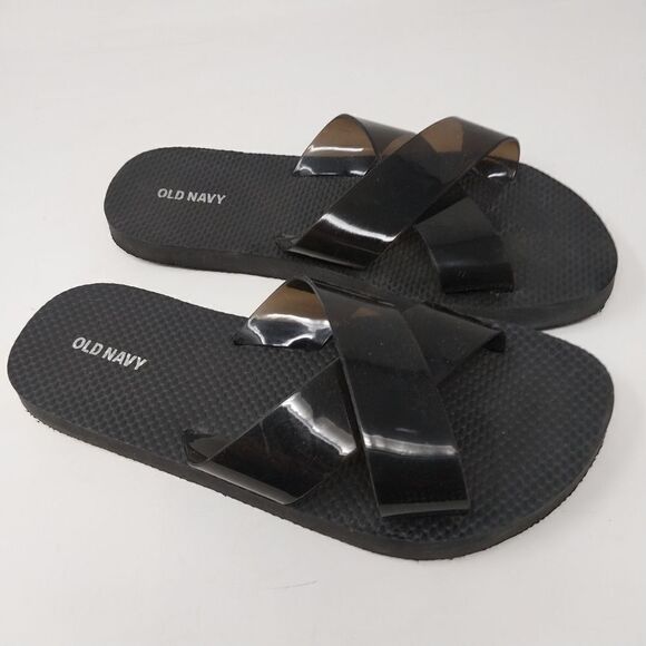 OLD NAVY SANDALS/FLIP FLOPS. BLACK. SIZE 7. - Picture 4 of 7